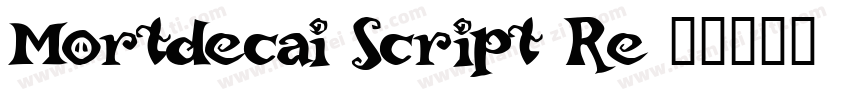 Mortdecai Script Re字体转换